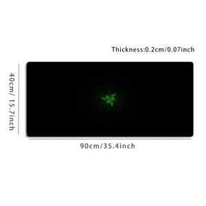 TEMU 1개 초대형 게이밍 마우스 패드 - 빛나는 벌집 뱀 디자인, 미끄럼 방지 세탁 가능 고무 베이스 - 대형 데스크 매트, 사무실 & PC 장식용, 얼룩 방지 컴퓨터 액세서리. 게이머를 위한 사려 깊은 선물 및 세련된 작업 공간 강화에 이상적인 롱 테이블패드|컴퓨터책상|장패드