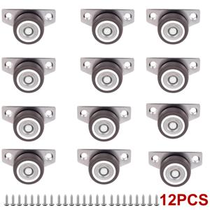 TEMU 6/12개 소형 사이드 마운트 캐스터 휠, 미니 로우 캐스터 세트 6/12개, 로우 캐스터, 1인치 사이드 마운트 무소음 미니 캐스터, 단방향 사이드 마운트 캐스터, 가구, 서랍, DIY 프로젝트용 무소음 소형 캐스터