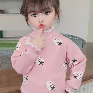 TEMU 지단의 선택!! 스타일리시 니트 스웨터 여아용, 가을, 겨울에 완벽, 트렌디하고 캐주얼한 디자인, 따뜻한 플리스 안감