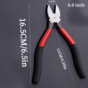 TEMU 5인치, 6인치, 8인치 와이어 커터 | 미끄럼 방지 빨간색 손잡이가 있는 스프링 액션 플라이어, 주얼리, 공예, 케이블 타이, 전선, 크롬 바나듐강에 적합