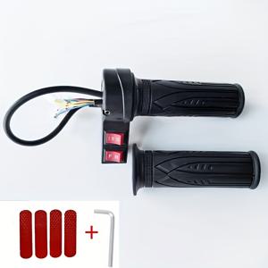 TEMU 전동 자전거 스로틀 핸들 - 전진 및 후진 3단 조절, 전동 스쿠터, 삼륜자동차 및 전동 에 적합, 스타일리시하고 내구성이 뛰어나며 인체공학적 디자인