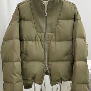 TEMU 동대문 여성용 신상 반팔 재킷 (남한), 루즈핏 디자인, 두꺼운 패치워크 스타일