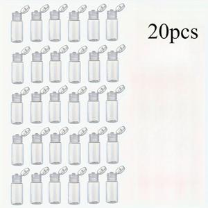 TEMU 샴푸 및 로션을 위한 20개 휴대용 밀폐 용기, 실용적이고 편리한 필수 욕실 용품, 미니멀리스트와 잦은 여행객에게 이상적이며, 특히 출장에 적합