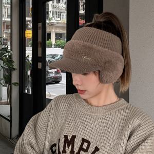 TEMU 여성용 통기성 좋고 편안하며 심플하고 따뜻한 가을/겨울 야구모자. 귀덮개가 있는 여성 및 학생용 모자, 야외 스포츠, 캐주얼 외출 및 다양한 행사에 적합. 휴일에 완벽한 야구모자