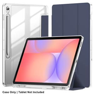 TEMU 삼성 갤럭시 탭 S10 라이트 10.9'' 2025 모델 SM-X400/X406B용 보호 케이스. 투명 아크릴, 구부러짐 방지 디자인, 새로운 하드 쉘, 자동 수면 및 깨우기 기능을 지원하는 필통이 특징입니다.