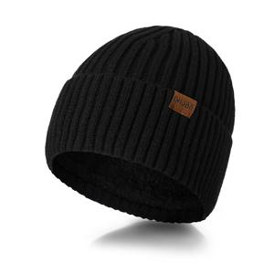 TEMU 기모 안감 겨울 니트 비니 방한 모자