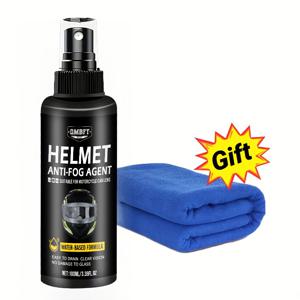 TEMU 1개 100ml 헬멧용 김서림 방지 스프레이 | 비 방지 김서림 솔루션, 추운 공기에서 증발을 방지, 헬멧, 자동차 창문, 안경 및 거울을 위한 오래 지속되는 보호