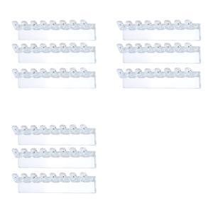 TEMU 9개 벽걸이형 아크릴 주얼리 정리함 (후크 8개 포함) | 목걸이, 팔찌, 귀걸이, 반지 등을 위한 다용도 수납, 튼튼한 플라스틱 디자인, 좁은 공간에 적합, 거실, 침실, 욕실에 완벽한 선물, 걸이형 주얼리 정리함|귀걸이