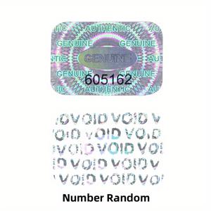 TEMU 300/600Pcs 24mm x 16mm, 변조 방지 스티커, 무효 봉인된 보안 레이블, 정품 보증 일련 번호