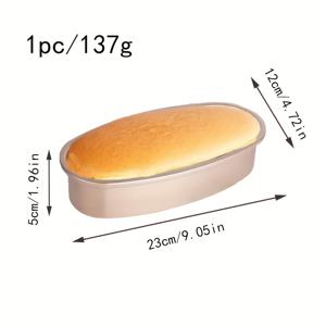 TEMU 1개 골든 오벌 카본 스틸 치즈 케이크 몰드, 빵 토스트 케이크용 금속 베이킹 도구, 주방 액세서리