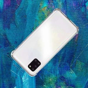 TEMU 삼성 갤럭시 A15 A31 A41 A51 A71 A71 5G UW A14 4G 5G를 위한 투명 실리콘 클리어 TPU 폰 케이스, 충격 방지 백 커버와 강화된 코너 보호 버퍼 폰 커버