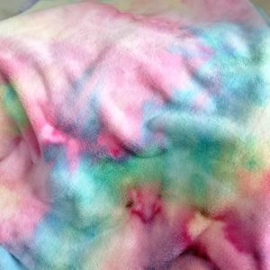 TEMU 옷, 신발, 모자 제작에 적합한 반미터 (50CM*165CM) 인조 토끼털 타이다이 염색 원단. 코트, 봉제 인형, 쿠션, 스카프 및 공예품에 적합한 그라데이션 인조 토끼털. 1. 이 제품은 수제 염색 방식으로, 기계 프린팅이 아닙니다.