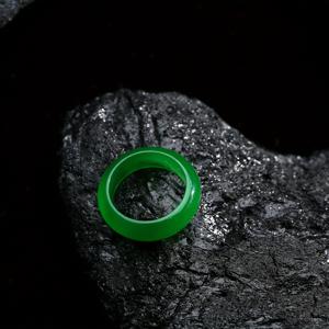 TEMU 여성용 발렌타인데이 선물용 내추럴 그린 인조 비취반지 선물 박스 포함