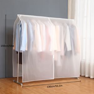TEMU 1개 정장 먼지 커버, 내구성 있는 옷걸이 옷 보관 커버 (셔츠, 정장, 드레스, 코트용), 휴대용 의류 보호 가방, 침실, 옷장, 드레스룸, 집, 기숙사용 가정용 수납 정리함|수납정리함