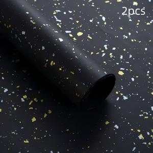 TEMU 30.71인치 x 21.26인치 두꺼운 120G 골드 & 실버 점점 선물 포장지 2개 또는 7개 세트. 선물 상자, 공예, 꽃다발 포장, 파티 장식, 형광 광택 포장, 결혼식 및 특별한 날에 적합.