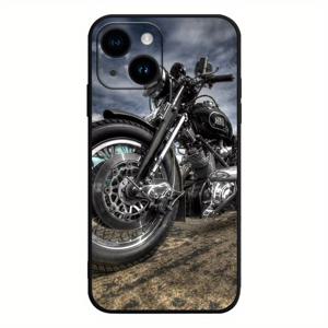 TEMU 아이폰 6/6S/7/8/X/XS/XR/SE2 2020/SE3 2022/11/12/13/14용 모터사이클 TPU 방탄 소프트 매트 보호 케이스