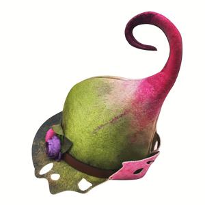 TEMU 핸드메이드 할로윈 마녀 모자, 핑크-그린 플로럴 헤어피스, 이스터 장식용 연꽃 왕관, 파티 선물, 홈 데코 & 축제 액세서리, 휴일 장식용 머리장식, 꽃다발 왕관, 수공예 액세서리, 가벼운 헤드웨어, 코스튬 헤어피스, 페스티벌 파티용 장식 모자