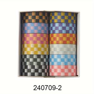 TEMU 다양한 색상의 사랑스러운 패턴의 와시 테이프 12롤이 들어있는 박스. 스크랩북, 정크 저널링, 공예 및 플래너 장식에 완벽합니다.|일기장