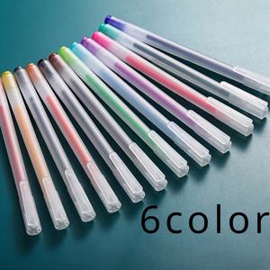 TEMU 밝은 젤 펜 세트, 0.5mm 가는 팁, 다양한 색상 - 저널링, 스케치 및 사무용으로 적합, 비즈 제작에 적합한 펜