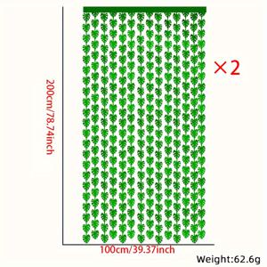 TEMU 2개 세트 트로피컬 팜 리프 포일 프린지 배너 - 그린 정글 포토부츠 소품, 하와이안, 공룡 생일파티 & 비치 풀파티, 할로윈 장식, 크리스마스 장식용