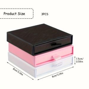 TEMU 3개 세트 주얼리 선물 상자, 락킷 정리함, 주얼리 선물용 선물 상자, 발렌타인데이, 생일, 크리스마스 및 기념품 포장에 적합