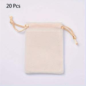 TEMU 20개 벨벳 끈 장식 보석 가방 - 결혼식 선물, 파티 용품, 크리스마스 사탕 포장 및 보석 보관, 비즈 및 보석 만들기, 보석 만들기 디스플레이 및 포장 용품에 완벽함