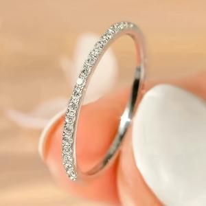 TEMU 고급스러운 저자극성 라운드 약혼반지, 항산화 포장, 우아한 패션 반지, 반짝이는 합성 지르코니아 악센트, 사랑과 매력, 우아함을 위한 완벽한 선물, 파티, 데이트, 생일, 크리스마스, 일상 착용 주얼리, 사계절 착용, 한국 스타일, 웨딩 & 연회 액세서리