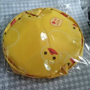 TEMU 1pc 대용량 접이식 세탁 바구니, 옥스포드 천 보관함, 손잡이가 있는 원형 통, 귀여운 노란 오리 프린트, 내구성 있는 직물 옷 정리함, 다용도 더러운 옷과 장난감 보관 바구니 침실 및 욕실용, 세탁 바구니