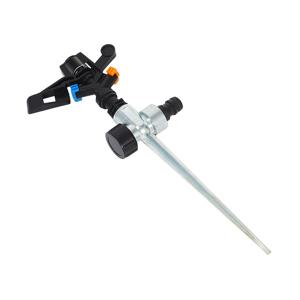 TEMU 자동 회전 잔디 및 정원 스프링클러 시스템, 알루미늄 합금 지면 + 흔들리는 팔 - 균일한 관개, 내구성 있는 야외 관개 도구, 잔디 관개 시스템, 효율적인 물 흐름, 튼튼한 구조, 3-포크 조절 가능한 물 주는 그릇