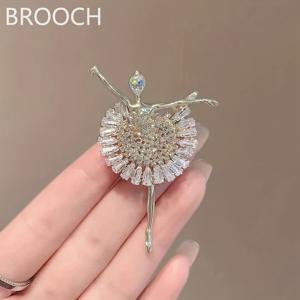 TEMU 발레 브로치 고급 코사지 핀 고품질 스카프 버클 의류 액세서리