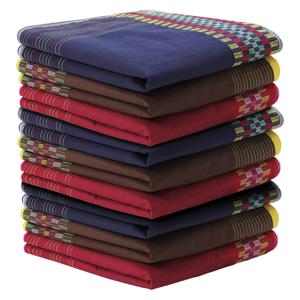 TEMU 남녀공용 다크 컬러 핸드커피 12팩, 다양한 색상의 우아한 패턴이 있는 부드러운 핸드커피