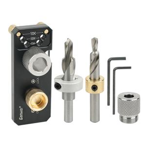 TEMU NEW 알루미늄 트랙 드릴 가이드 슬라이더 및 M10 카운터싱크 스텝 드릴, 20#30#40# 알루미늄 용 수직 펀처