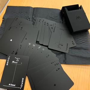 TEMU 에디션 블랙 트럼프 카드, 54장 - 튼튼하고 스타일리시함, 할로윈, 크리스마스, 새해 선물로 완벽