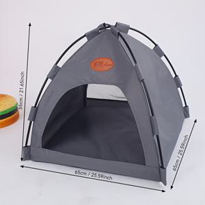 TEMU 고양이와 강아지 동굴 침대 텐트 - 아늑한 밀폐형 고양이 텐트, 야외 동굴 침대집, 고양이, 소형견 또는 소형 애완동물에 적합