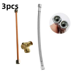 TEMU 3구 체크 밸브가 있는 에어 컴프레서 부품용 배기 파이프