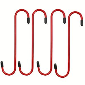 TEMU 4개 세트의 철제 캘리퍼 하이너 세트, 보강 서비스 보호 후크, 고무 팁으로 호스 손상 방지, 수리 작업 중 보호하기 위해