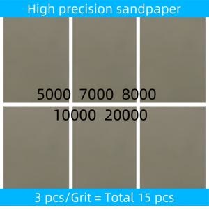 TEMU 손으로 연마하는 옥, 돌, 자동차 페인트 및 기타 작은 물건을 위한 고정밀 초미세 사포 세트 15개, 그릿 5000/7000/8000/10000/20000