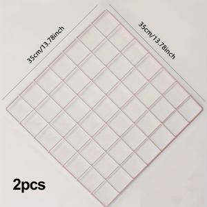 TEMU 2개 세트 - 철 아트 벽걸이 장식 선반, 철망 그리드 사진 벽, 벽 랙, 방 및 기숙사용 디스플레이 보드 - 사진과 장식을 위한 이상적인 선택