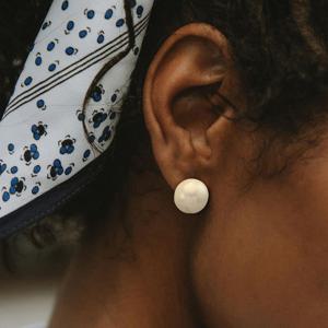 TEMU 심플하고 우아한 스터드 귀걸이 한 쌍, 모조 진주 인레이, 저자극성, 주얼리 선물용 귀걸이