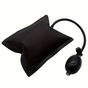 TEMU 조절 가능한 차량용 안전 웨지 공기 펌프 잠금 키트 - 자동 개방 차량 위치 조정 도구, 문 및 창문 설치용, 블랙 & 그린 플라스틱 에어백 웨지, 차량 수리용