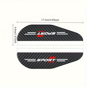 TEMU 자동차 후방 거울 비옷 2개 세트 - 후방 거울 비 커튼, 선바이저, 설치 용이, 드릴링 필요 없음, 모든 차량에 적합