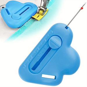 TEMU 1개 자석식 2-in-1 조절 가능한 솔기 가이드 & 내장형 솔기 리퍼, 대부분의 재봉틀 호환, 헤비듀티 자석 가이드와 스티치 제거 도구, 퀼팅 액세서리 (스카이 //)