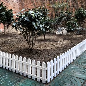 TEMU 3개 세트, 50Cm/19.69In * 30Cm/11.81In 고품질 내구성 흰색 PVC 강화 플라스틱 접지 울타리, 설치 용이, 마당, 빌라, 채소밭 및 실내외 사용을 위한 정원 가장자리에 적합