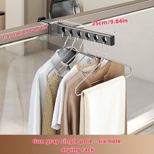 TEMU 휴대용 멀티훅 빨래 건조대 - 헤비듀티 합금 프레임 & 금속 바, 프리스탠딩 6훅, 8훅, 10훅 - 발코니, 샤워실용 공간절약형 옷걸이 (조립 필요), 건조대