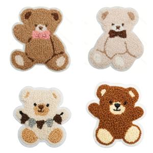 TEMU 커리 베어 다리미 패치 4개입 – 의류 수선, 수건, 가방, 티셔츠 및 장식에 적합|다리미