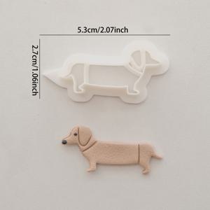 TEMU 1개/1개 크리에이티브한 만화 개 모양 대형 폴리머 클레이 커터 - 만화 개 테마의 주얼리 만들기 키트. 귀여운 대형 클레이 커터 - 캐주얼 장면 및 동물 테마 장면에 적합한 폴리머 클레이 커터. Fimo 귀걸이와 주얼리를 위한 폴리머 클레이 커터, 클레이 몰드 나이프, DIY 클레이 도구