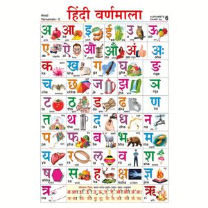 TEMU 1개 프레임리스 힌디어 알파벳 캔버스 포스터 | 30.48x45.72 cm 내구성 좋은 캔버스 벽걸이 예술, 바르나말라 차트, 동물 & 객체 일러스트, 홈 데코용, 생생한 아트 데코 스타일