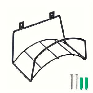 TEMU 1개, 벽걸이형 정원 호스 홀더, 분리형 연철 호스 랙, 정원 벽걸이형 호스 보관대, 고강도 정원 호스, 내구성 있는 수도호스 지지대, 야외 벽걸이용 호스 고리 브라켓, 호스, 로프, 연장코드용, 금속 호스 브라켓, 실외 및 실내용