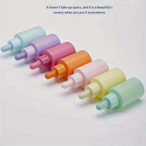 TEMU 7개 컬러풀 30ml 마카롱 에센셜 오일 병 세트, 마사지 오일에 적합, 쉬운 분배를 위한 스포이드 유리 디자인, 휴대용 액체 샘플로 이상적