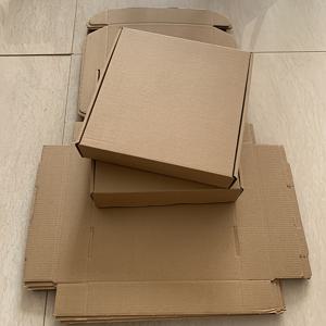 TEMU 크라프트지 선물용 또는 포장용 상자 12x12x2인치 (30x30x5cm), 갈색 골판지 포장 판지박스, 정사각형 상자